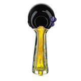 Dichroic Ebony and Gold Beaded Glass On sale