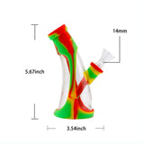 Mini Horn Silicone Glass Bubbler On sale