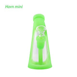 Mini Horn Silicone Glass Bubbler On sale