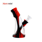 Mini Horn Silicone Glass Bubbler On sale
