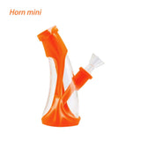 Mini Horn Silicone Glass Bubbler On sale