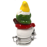 Smoking Gnome Porcelain Container On sale