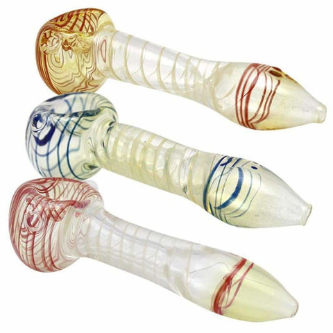 4 Spiral Glass Hand Pipe On sale