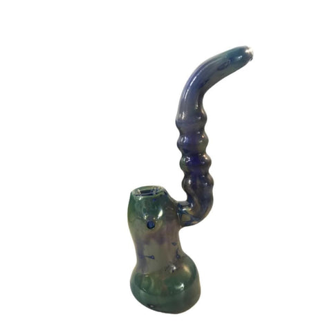 7 Green and Purple Bubbler On sale