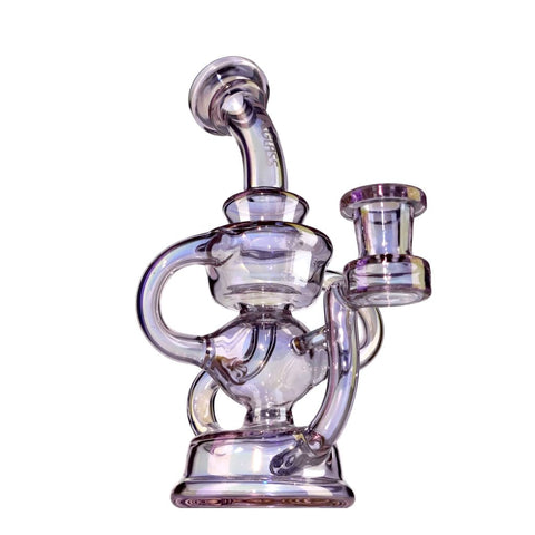 Electroplated Pink-purple Recycler Rig 7 On sale
